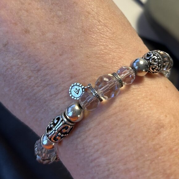 Silpada B2413 Glass Bead & Silver Bracelet B2413 - Picture 3 of 3